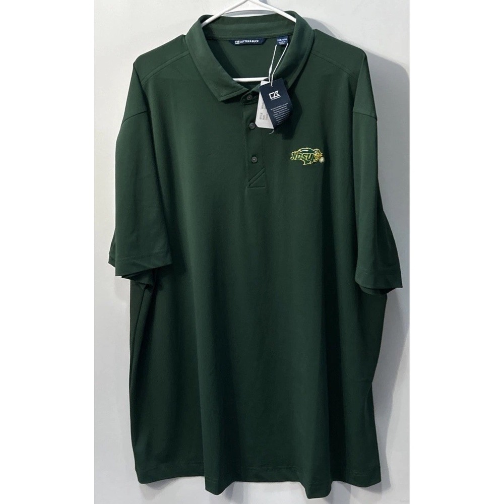 NWT Men's Big & Tall Cutter & Buck NDSU Bison Golf Polo Sz 2XB NEW